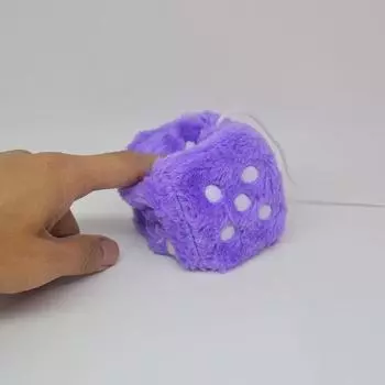 Длинные волосы штамповка точек игральные кости плюшевые игрушки куб подвеска автомобильный орнамент сито аниме украшения автомобиля аксессуары зелёный