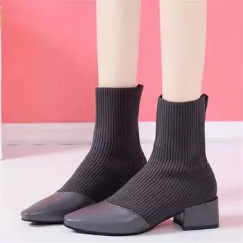 Длинные вязаные женские короткие сапоги женские туфли фиолетовые красные высокие кеды спортивные туфли Botasky Tenni Class Loafers Design 4.5