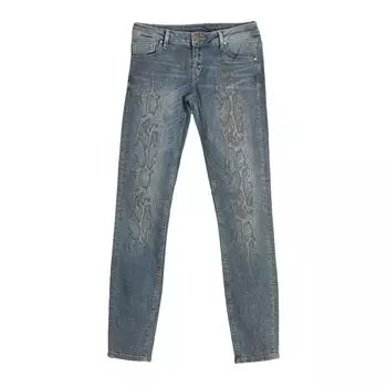 Длинные женские джинсовые брюки с эффектом змеиной кожи 4DY7571J3 29-USA синий