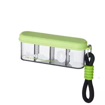 Длинный 4-секционный контейнер для таблеток, карманный стильный держатель для лекарств и витаминов, портативный органайзер для таблеток, для путешествий