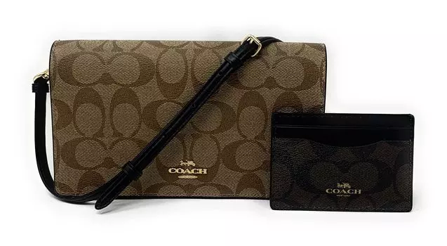 Длинный чехол для карточек [Coach] женский C7354-IMNOX