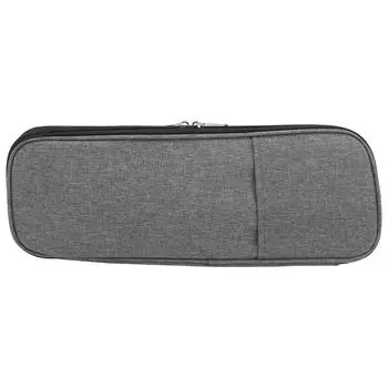 Длинный чехол для вязальных спиц, тканая сумка для хранения, 600D Oxford Cloth, сумка для хранения крючком, серая
