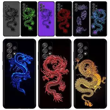 Длинный чехол с японским драконом для Samsung Galaxy A12 A51 A71 A31 A13 A11 A01 A72 A52 A42 A32 A22 A52s A21s A02s A03 A02 For Samsung A72 5G