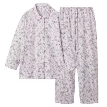 длинный длинный SZ розовый [Gunze] Пижама, рукава, брюки, джерси, женская, розовый