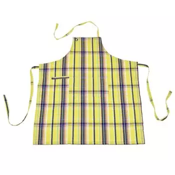 Длинный фартук длиной 90 см [Friends Hill], Мульти-клетка, Желтый,