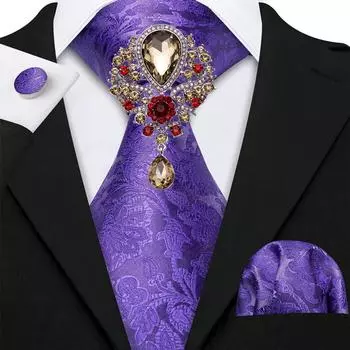 Длинный галстук 160 см для мужской свадьбы с цветочным принтом, большой шелковый тканый галстук, носовой платок, запонки N-5501