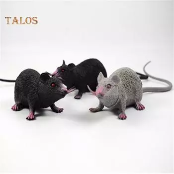 Длинный хвост, мышь, крыса, шутка, игрушка, реквизит для фотосессии, декор для Хэллоуина, TTOY, куклы и мягкие игрушки серый