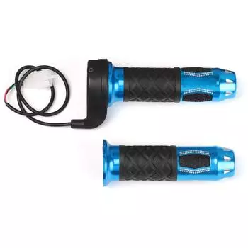 Длинный кабель, руль для электрического велосипеда, ручка дроссельной заслонки для электронного велосипеда, ручка для скутера, синий поворотный ускоритель Type 1