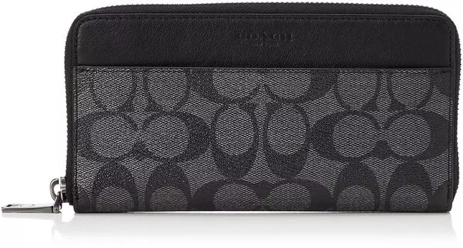 Длинный кошелек 58112 Signature [Coach] мужской, угольно-черный [Товар]