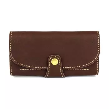 Длинный кошелек Garcon Cover Большая емкость GARSON WALLET Himeji Leather Tochigi Leather Made in Japan Натуральная кожа Wallet ANCLE Tanned Leather YKK