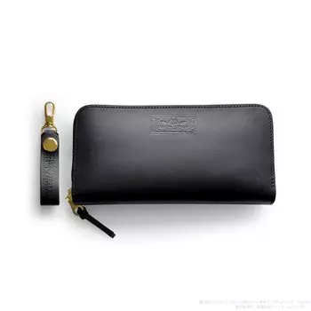 Длинный кошелек из натуральной кожи Four Rhythm Beyond the Blue Jashin-chan