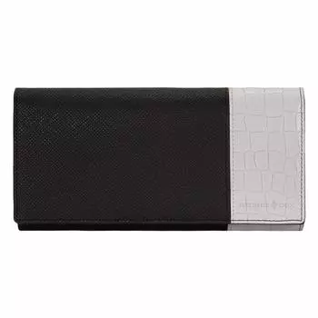 Длинный кошелек из тисненой кожи, комбинированный PXMW0PT1 PATRICKCOX, держатель для принадлежностей из натуральной кожи [Patrick Cox] [1C] черный/белый