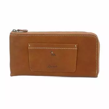 Длинный кошелек на молнии из натуральной кожи Predora 0036264 Коричневый [Dakota] Г-образный женский DA-36264-40