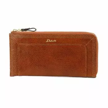 Длинный кошелек на молнии из натуральной кожи Cuero 0036185 Коричневый [Dakota] Г-образный женский DA-36185-40