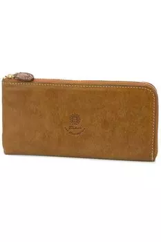 Длинный кошелек на молнии из натуральной кожи Coraggio Brown [Dakota] L-образной формы для женщин DA-36443-40