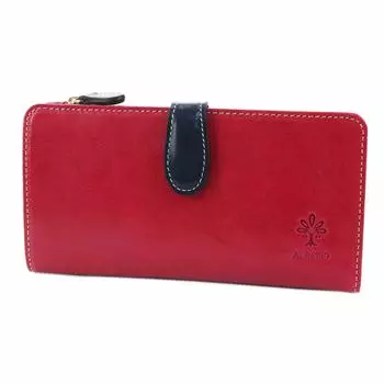 Длинный кошелек с кошельком для монет из натуральной кожи, розовый клоун [Albero], женский AL-6431-30