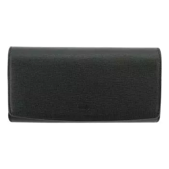 Длинный кошелек Sully 74691 Sully из натуральной коровьей кожи, кошелек на молнии, длинный кошелек для монет, большая емкость, черный [COMSA] женский [10]