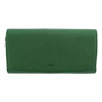 Длинный кошелек Sully 74691 Sully из натуральной коровьей кожи, кошелек на молнии, длинный кошелек большой емкости, зеленый [COMSA] женский [70]