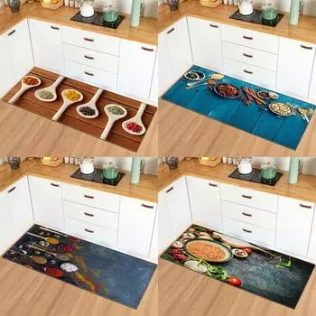 Длинный ковер для дома, спальни, гостиной, прихожей, ванной комнаты, нескользящий коврик, современный кухонный ковер 50x80cm