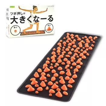 Длинный коврик для точечного давления на стопу для больших арок стопы, натуральный черный x оранжевый La-VIE (Лави) 3B-4770 [Продукция производителя]