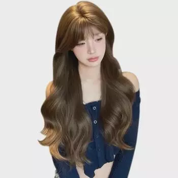 Длинный кудрявый парик Sihuan для женщин - натуральный, милый, реалистичный парик на всю голову для повседневной летней носки