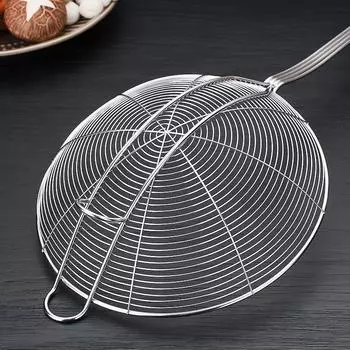 Длинный кухонный фильтр-паук из нержавеющей стали для жарки, большой дуршлаг для масла, половник, совок для фритюрницы, большая шумовка, сито для готовки