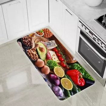 Длинный кухонный ковер, коврик для входной двери дома, украшение для спальни, гостиной, прикроватный ковер, коридор, балкон, нескользящий коврик для ванной комнаты 40x120cm