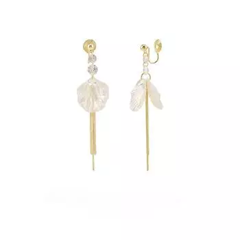 Длинный модный элегантный зажим для ушей со стразами и кисточкой от комаров без отверстий для ушей