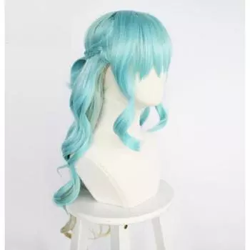 Длинный парик аниме, костюм для косплея с высотным вторжением Шинзаки Куон, термостойкие синтетические волосы, женские парики для вечеринок Шинзаки Куон One Size зелёный