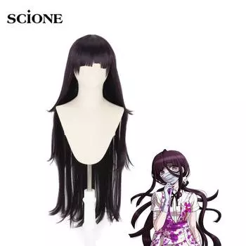 Длинный парик Dangan Ronpa Tsumiki Mikan, костюм для косплея Danganronpa, женские термостойкие синтетические волосы, парики для вечеринки на Хэллоуин
