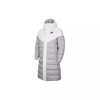 Длинный пуховик с капюшоном Nike Down Fill, мужская верхняя одежда, волчье-серый CU0281-100 S
