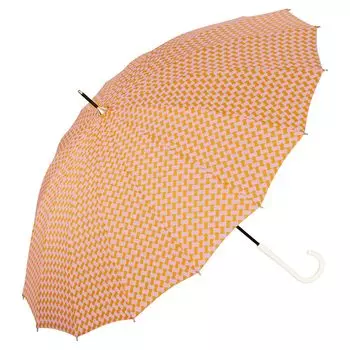 Длинный японский традиционный цвет 55 см 16 ребер Идеально подходит и японский стиль для [2025] Wpc. Зонт, Зонт, Оранжевый, Длина, Спицы, Прочный, оранжевый