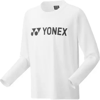 Длинный рукав Длинный рукав Белый M [Yonex] Рубашка, Футболка, (011)