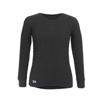 Длинный рукав, круглый вырез, холодный, теплый, рукав Эверест, темный [Hidamari] Мужская рубашка, нижнее белье, нижнее белье, [Sapium] [Triple Series] (Л, Черный) [EVNS922-DBK1]