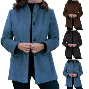 Длинный рукав женский однотонный топ с капюшоном легкая куртка пальто зима и осень M чёрный