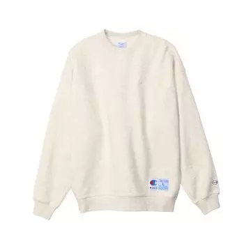Длинный Script Crew Neck Action Oatmeal L [Champion] Толстовка, Рукава, Флис, Логотип, Толстовка, Стиль, C3-Z001 Мужская,