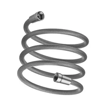Длинный шланг для душа 7 футов гибкий ручной сменный нейлоновый шланг для душа универсальный шланг для ванной комнаты модернизация для биде распылитель серый