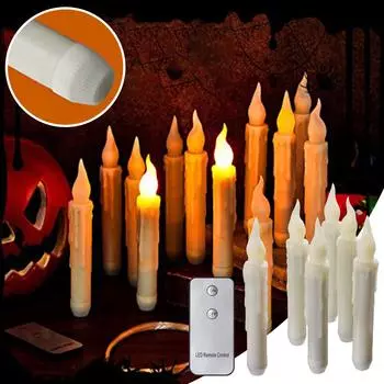 Длинный стержень с дистанционным управлением, воск с крючком, леска, рождественская светодиодная свеча, фестиваль, атмосфера, макет света One Size белый