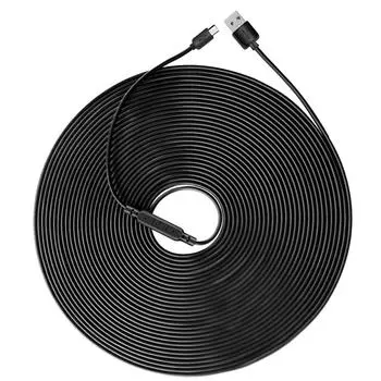 Длинный USB-USB-кабель для камеры видеонаблюдения, толстый материал, быстрая зарядка, встроенный усилитель напряжения, чип, проводной кабель