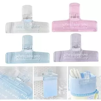 Длинный зажим для переплета, прозрачный пластиковый сверхмощный большой зажим для учителей, студентов, школьного бизнеса, документов, зажим для квитанций, канцелярские товары розовый