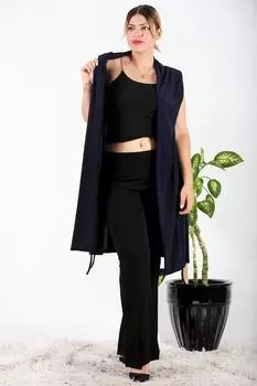 Длинный жилет больших размеров