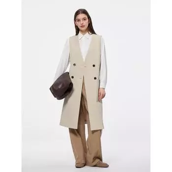 Длинный жилет Gu By Uniqlo Z+e 31 BEIGE/XS
