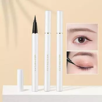 Длительная быстросохнущая водостойкая косметическая подводка для глаз для макияжа для начинающих коричневый