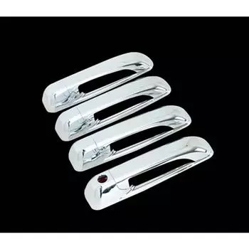 для 09-16 Dodge Ram 1500+2500+3500/ 05-10 Jeep Grand Cherokee/ 06-10 Jeep Commander 4DR хромированная крышка дверной ручки без K/H