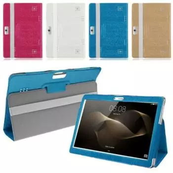 Для 10 10,1-дюймовых планшетов Android, универсальный кожаный чехол-подставка Folio Pack of 1 чёрный