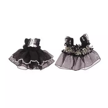 Для 13 см Кукольная одежда Кукольное платье Сетчатое кружевное платье-наряд для кукол Аксессуары для кукольной одежды Смена одежды