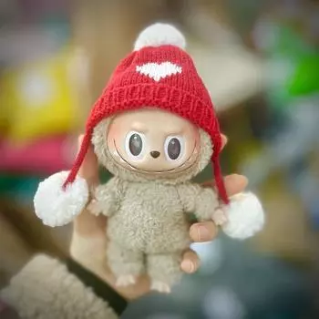 Для 15 см куклы Лабубу Рождественская одежда Модная одежда Толстовки с капюшоном Кукольная одежда Цветовые толстовки с капюшоном Аксессуары для кукол Милые украшения Маленькая одежда 6