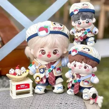 Для 15 см Кукольная одежда Лабубу Модная одежда Толстовки Кукольная одежда Цветовые толстовки Кукольные аксессуары Милые украшения Маленькая одежда 6Pcs/Set