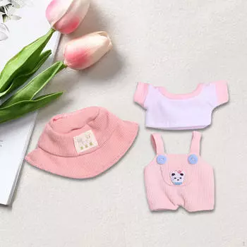 для 15 см плюшевых кукол - набор аксессуаров своими руками розовый