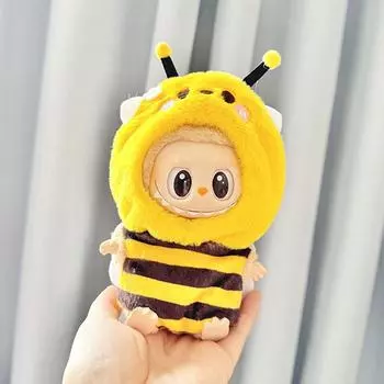 Для 17 см куклы Лабубу Пчела Одежда Модная одежда Толстовки Кукольная одежда Сочетание цветов Толстовки Кукольные аксессуары Милые украшения Маленькая одежда